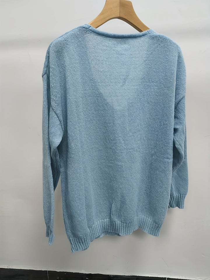 Abby | Classic Lightweight Knit Sweater with V-Neckline