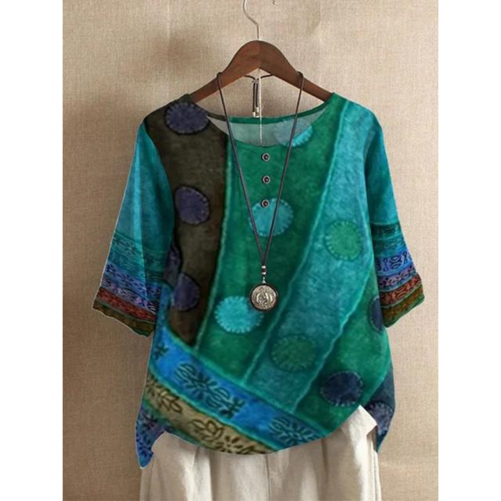 Anya | Colorful Half Sleeve Top