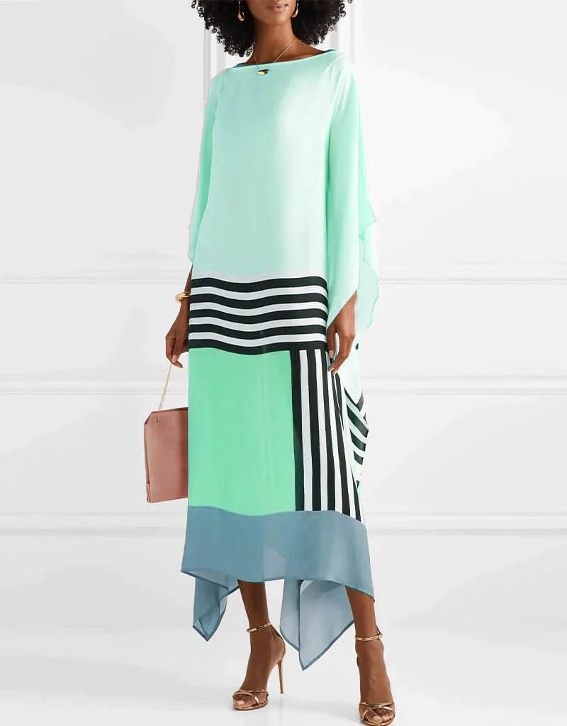Shannen | Striped Kaftan Dress