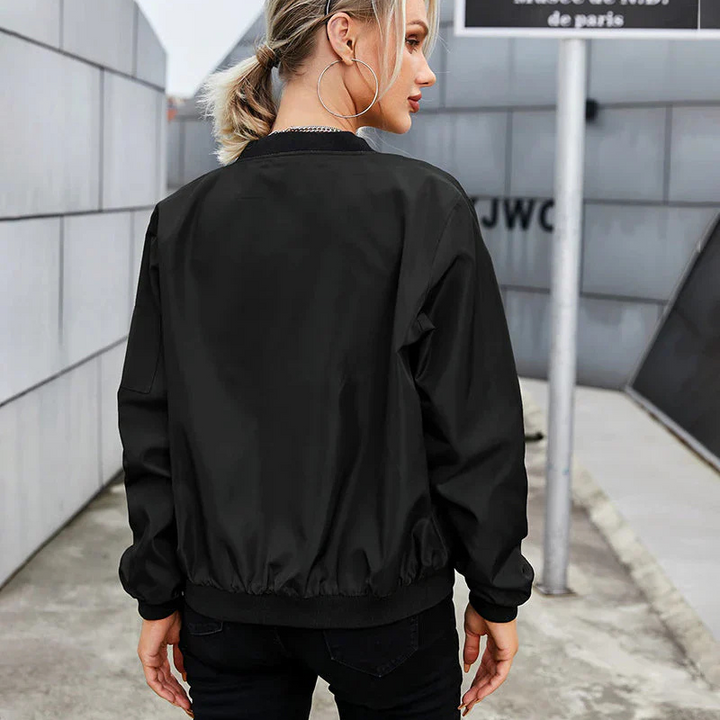 Rebecca | Women's Long Sleeve Bomber Jacket