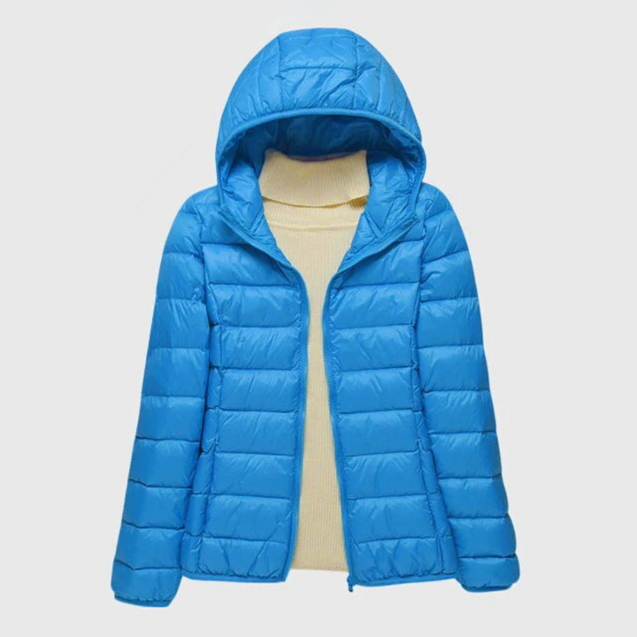 Fenella | Slim Fit Quilted Jacket with Windproof Hood