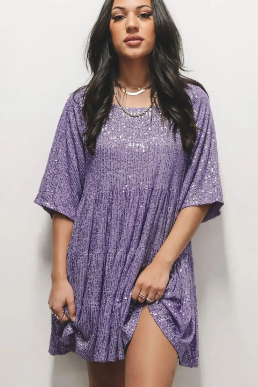 Lilia | Stylish Sequin Embellished Loose Dress