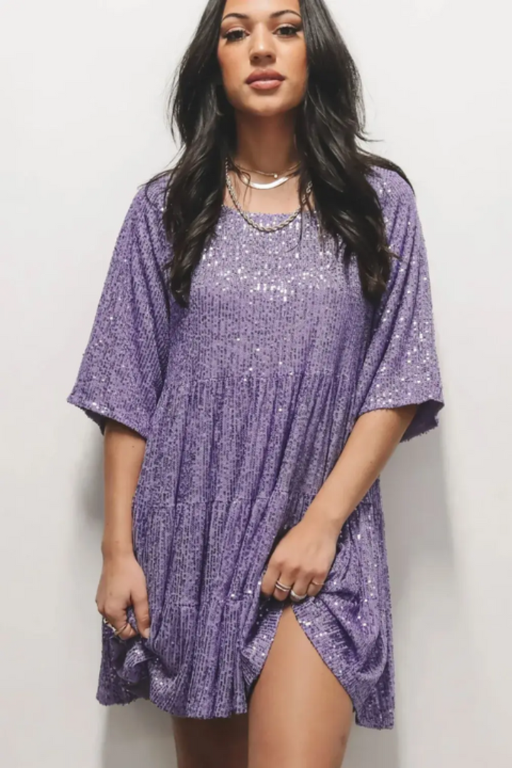 Lilia | Stylish Sequin Embellished Loose Dress