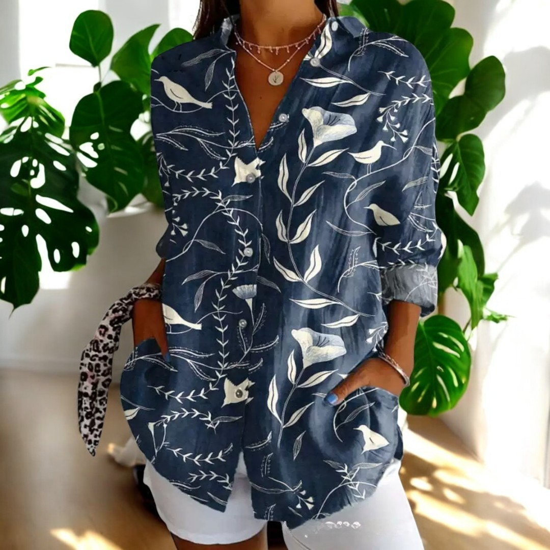 Loujen | Classic Floral Blouse