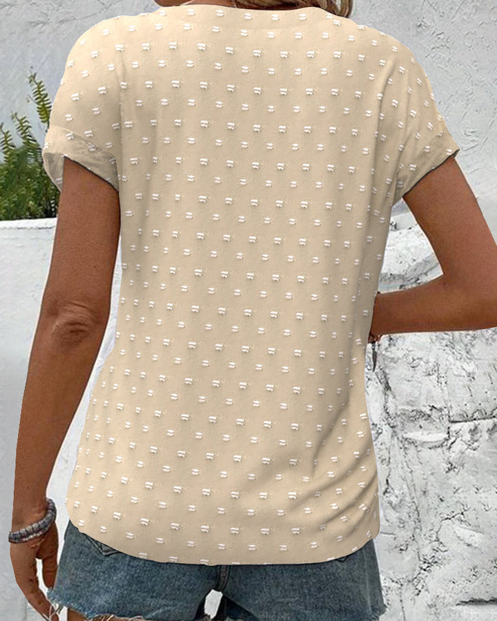 Jean | Button Down V-Neck Shirt