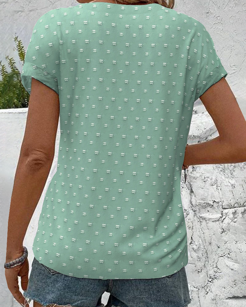 Jean | Button Down V-Neck Shirt