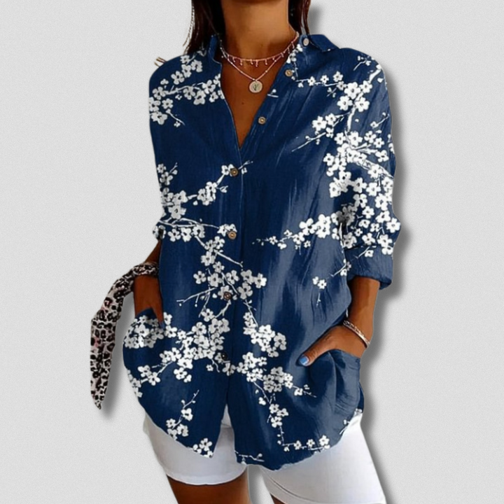 Shanna | Floral Button-Down Shirt