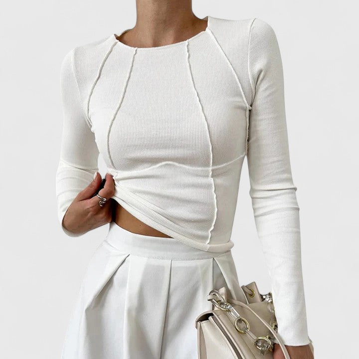 Kimberly | Fitted Long Sleeve Top