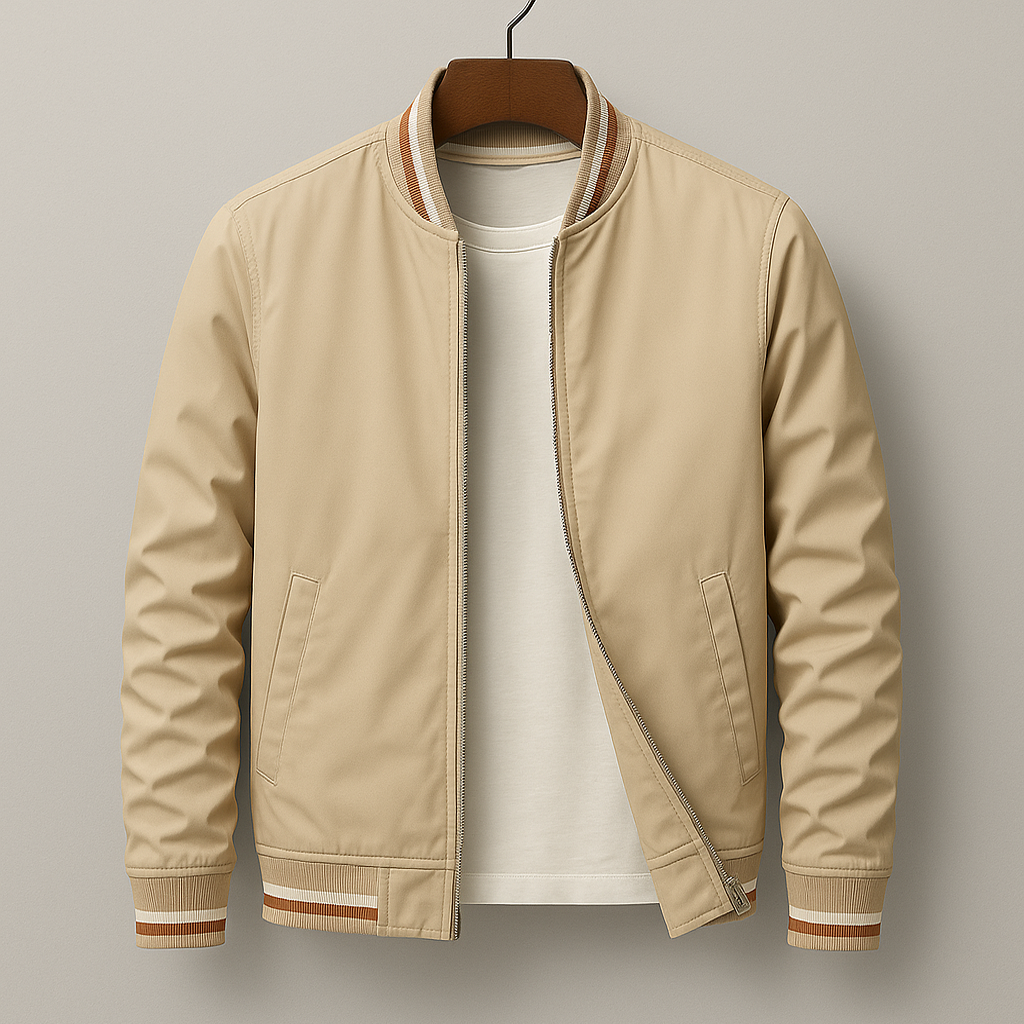 Dimitri | Striped Bomber Jacket