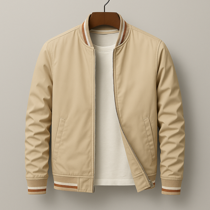 Dimitri | Striped Bomber Jacket