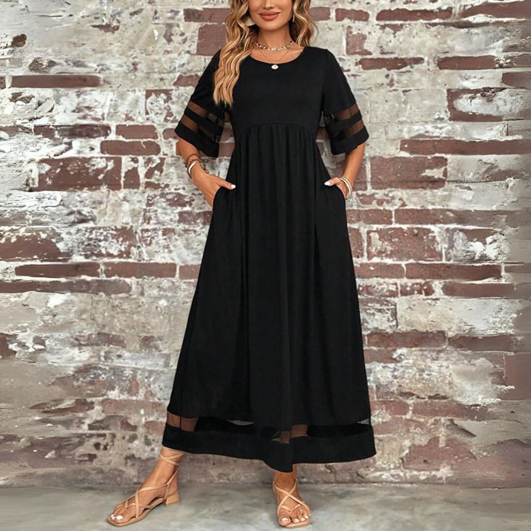 Chloe | Mesh Panel Chic Dress