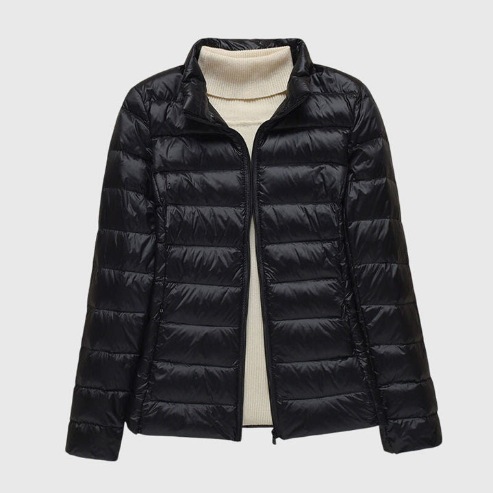 Fenella | Slim Fit Quilted Jacket with Windproof Hood