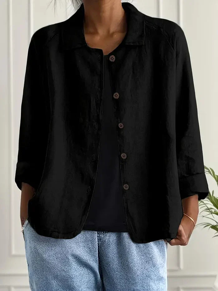 Harper | Minimalist Lightweight Collared Top