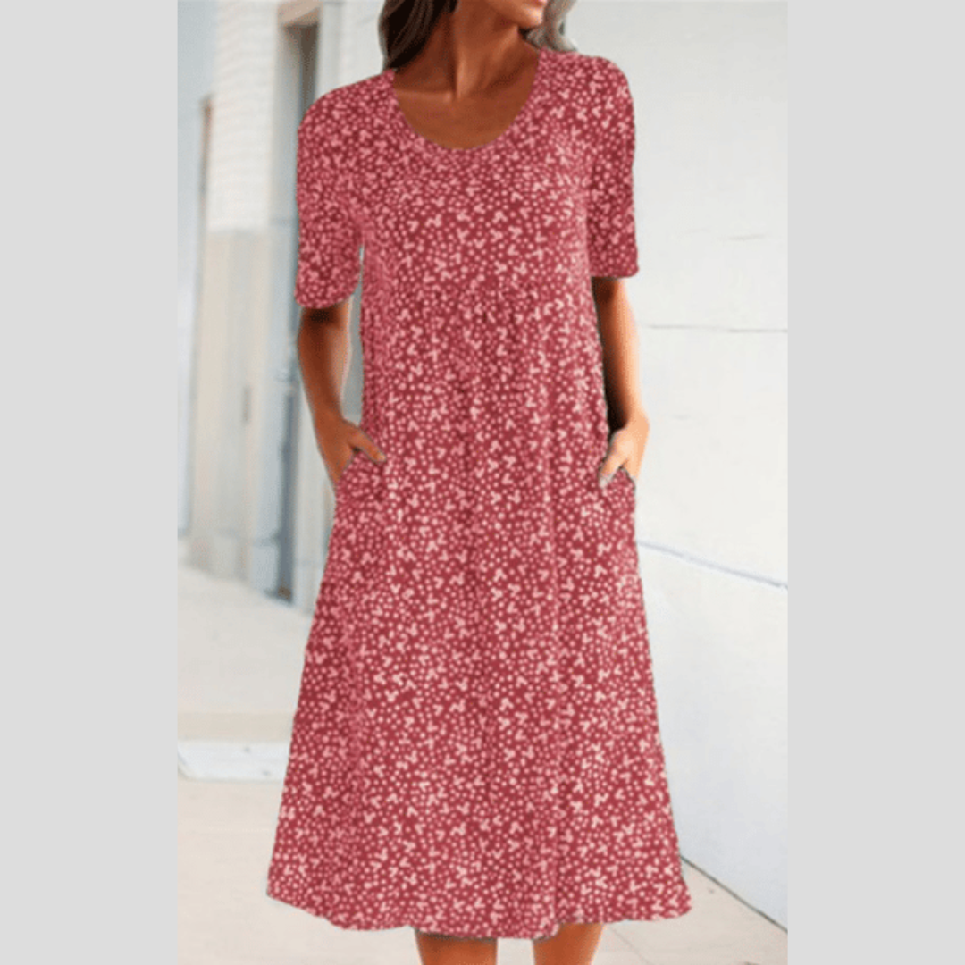 Windy | Casual Floral Midi Dress