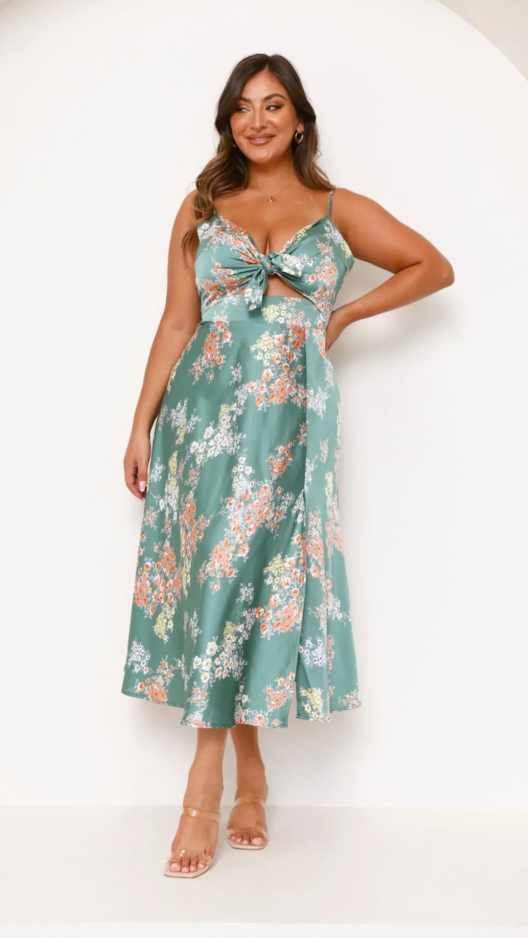 Mona | V-Neck Tie-Up Dress