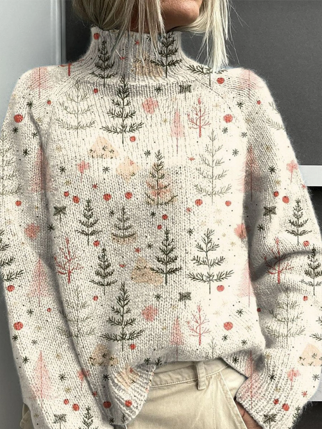 Eileen | Soft Winter-Inspired Art Print Sweater