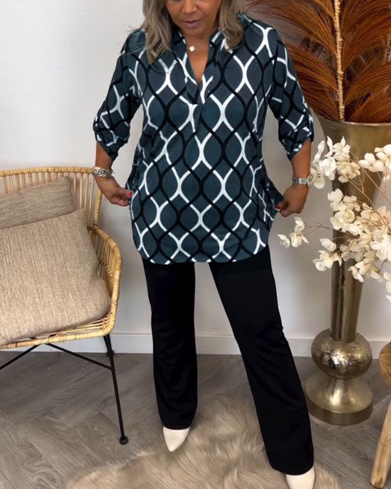 Nica | Graphic Print Blouse