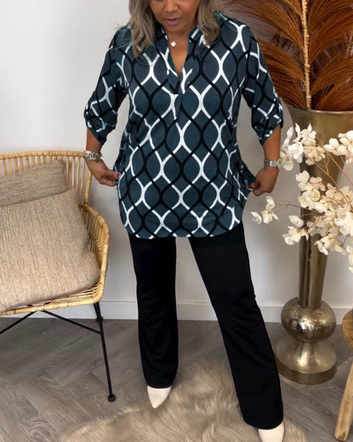 Nica | Graphic Print Blouse