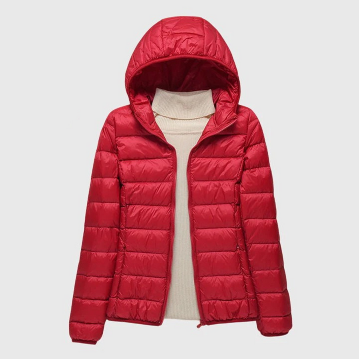 Fenella | Slim Fit Quilted Jacket with Windproof Hood