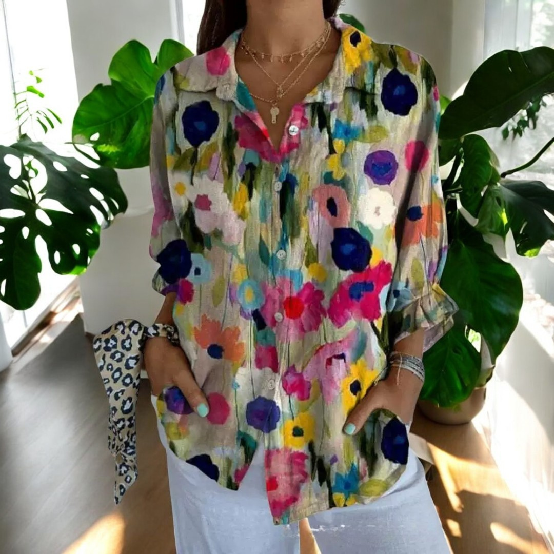 Loujen | Classic Floral Blouse