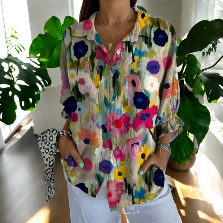 Loujen | Classic Floral Blouse