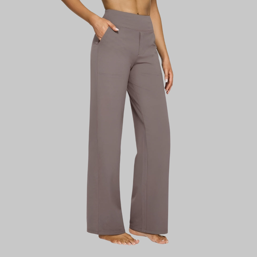 Renata | Minimalist Elastic-Waist Straight Pants