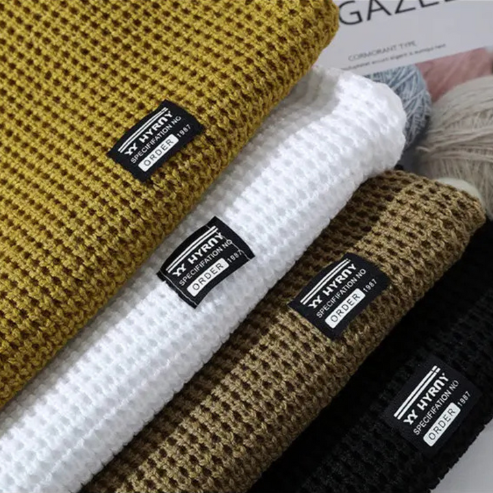 Silas | Premium Textured Honeycomb Knit Sweater