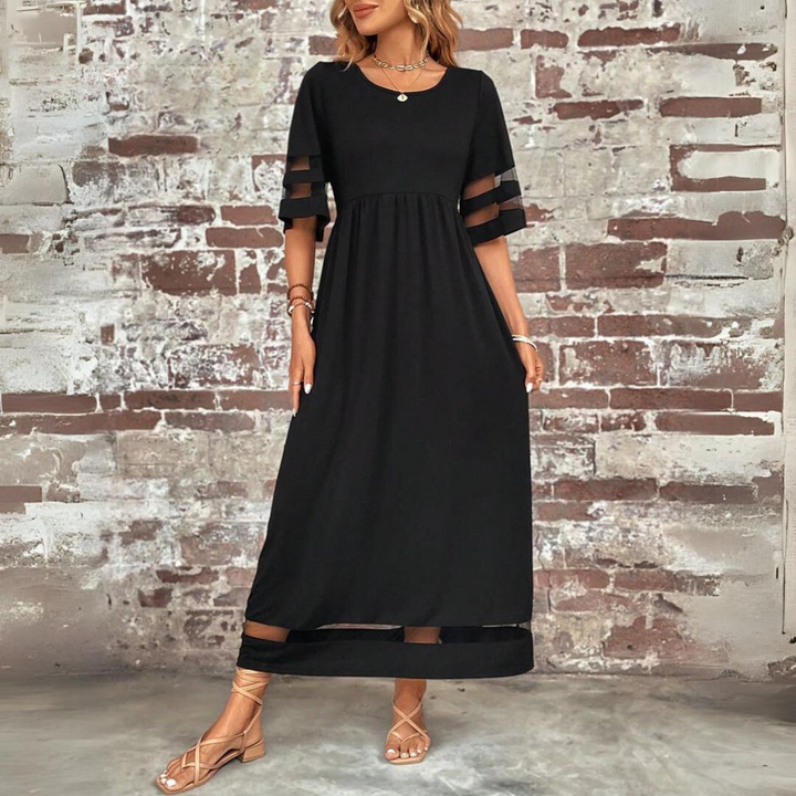 Chloe | Mesh Panel Chic Dress