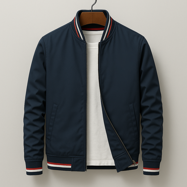 Dimitri | Striped Bomber Jacket