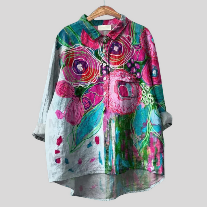 Zandra | Vintage Floral Blouse