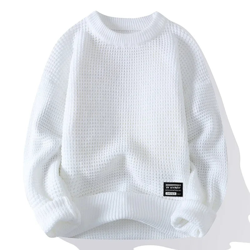 Silas | Premium Textured Honeycomb Knit Sweater