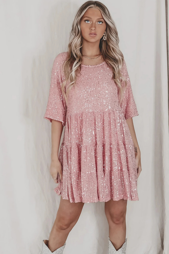 Lilia | Stylish Sequin Embellished Loose Dress