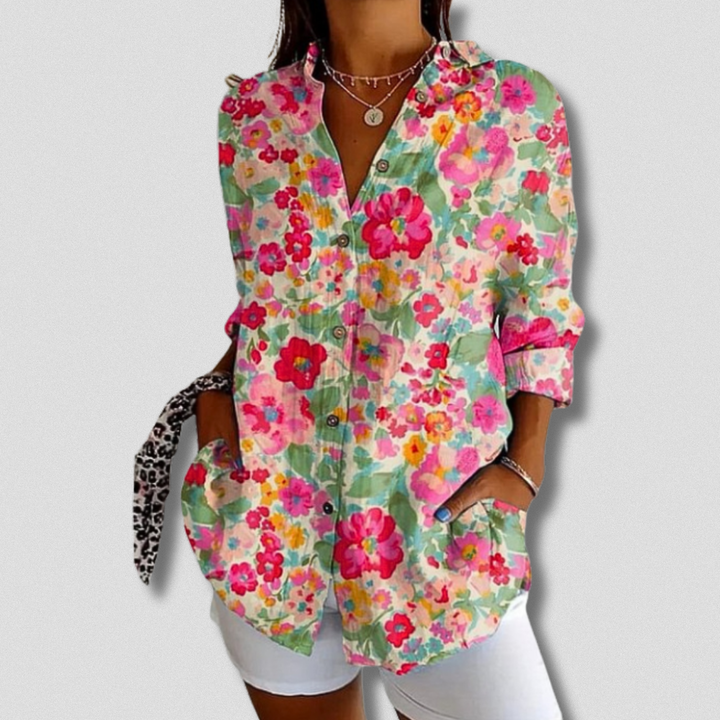 Shanna | Floral Button-Down Shirt