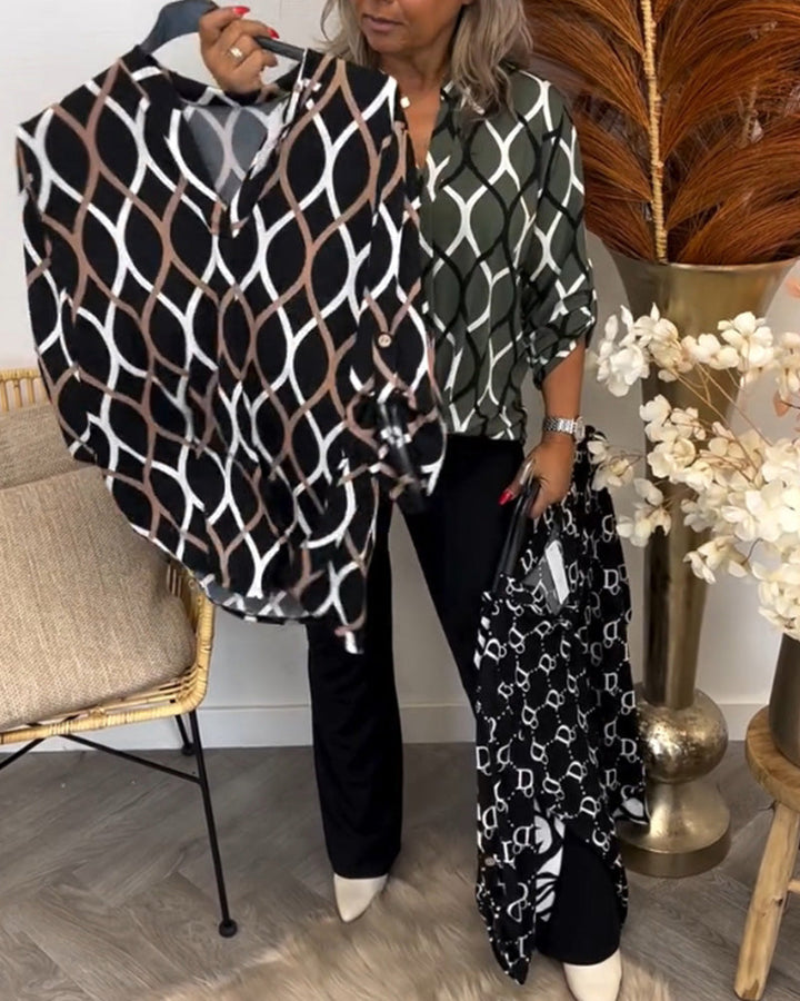 Nica | Graphic Print Blouse