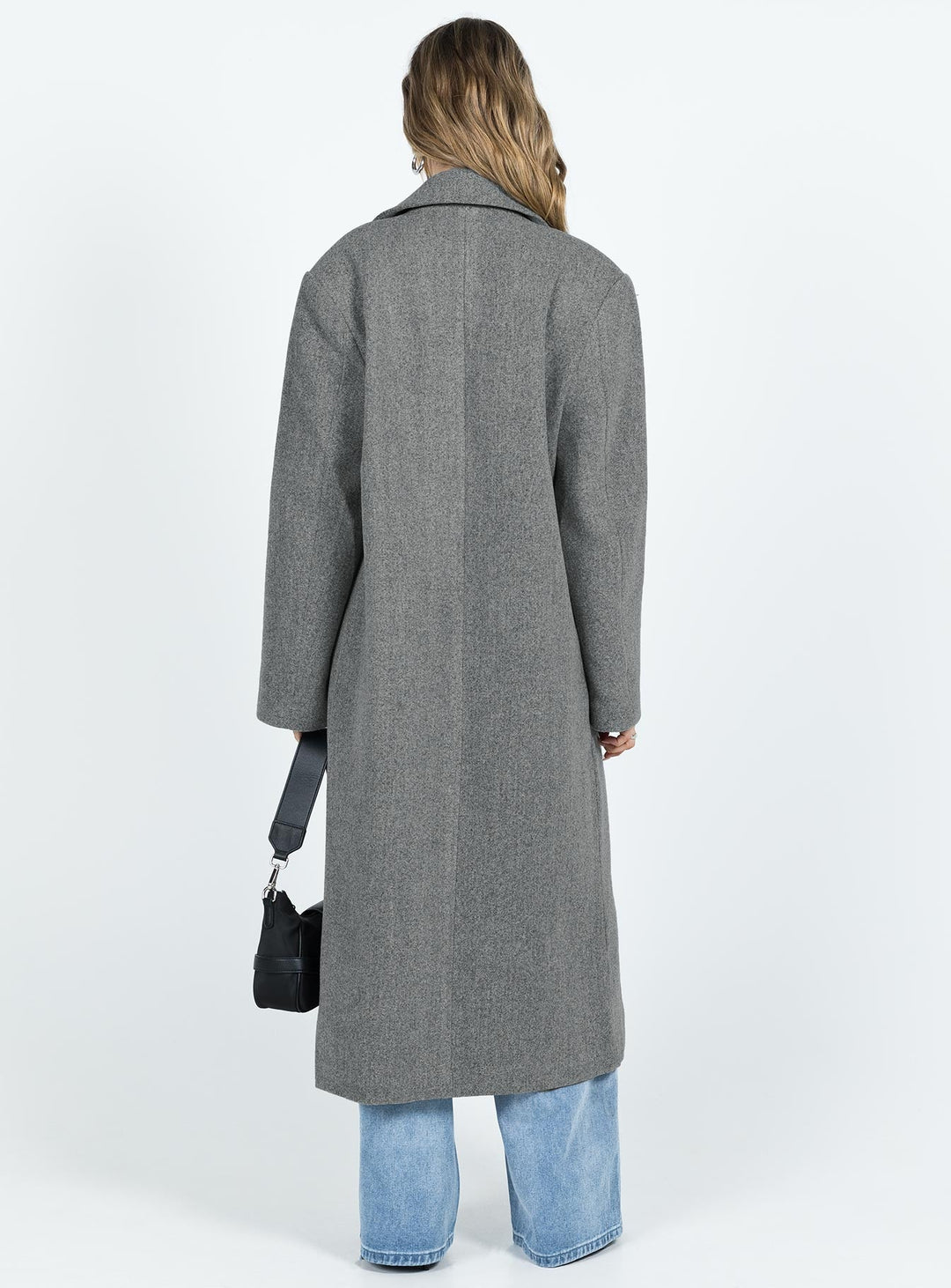 Irene | Elegant Longline Coat with Tailored Lapels