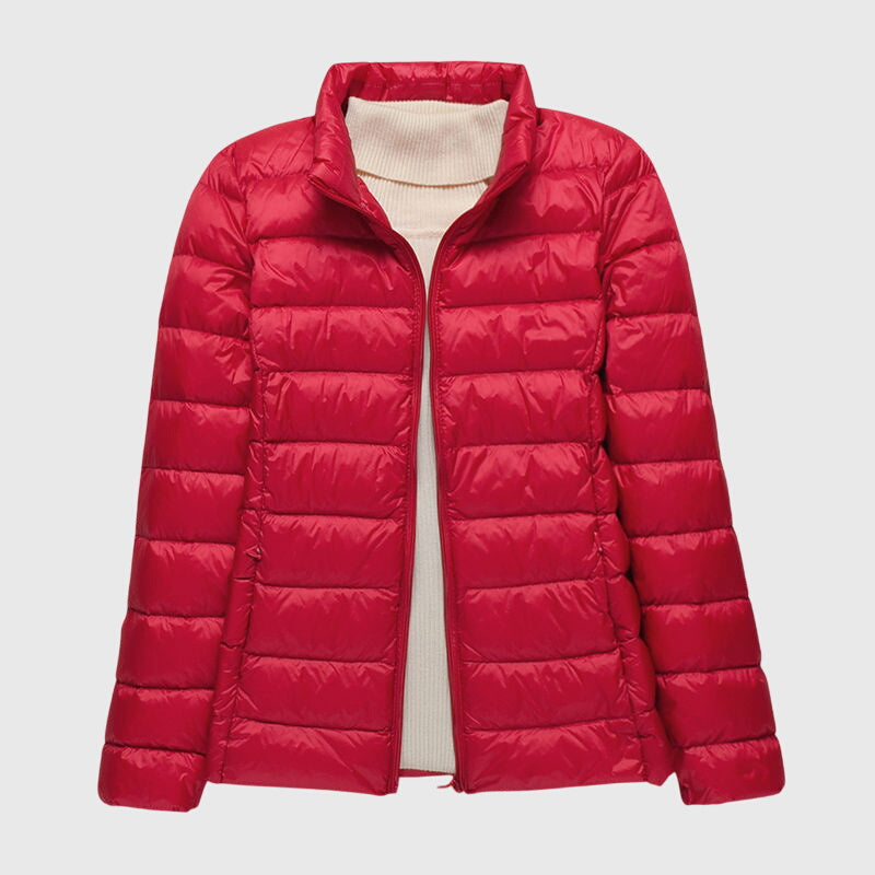 Fenella | Slim Fit Quilted Jacket with Windproof Hood