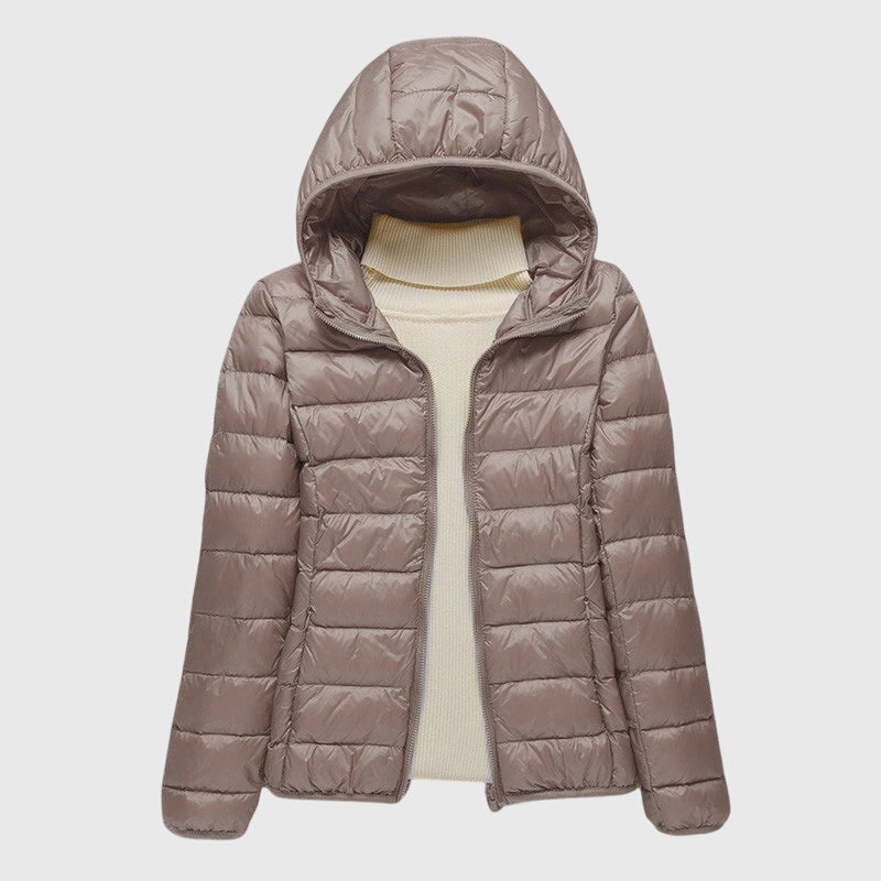 Fenella | Slim Fit Quilted Jacket with Windproof Hood