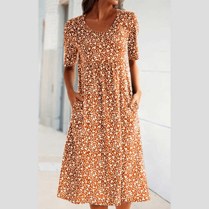 Windy | Casual Floral Midi Dress