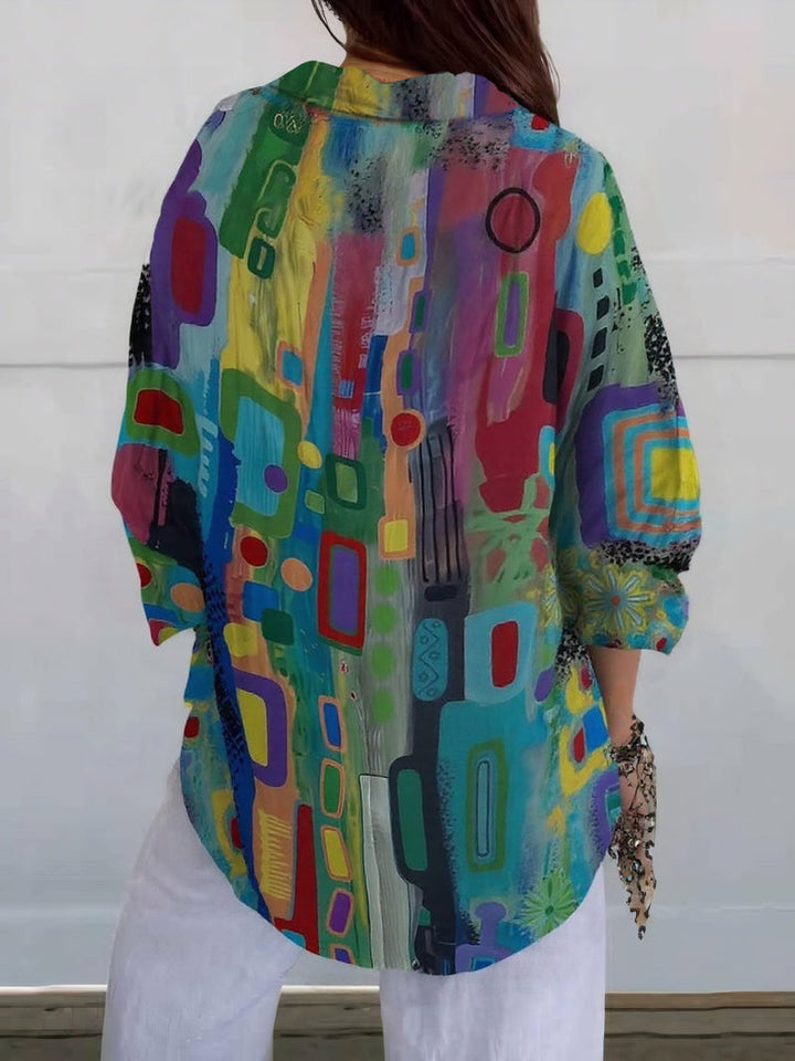 Abigail | Multicolored Statement Blouse