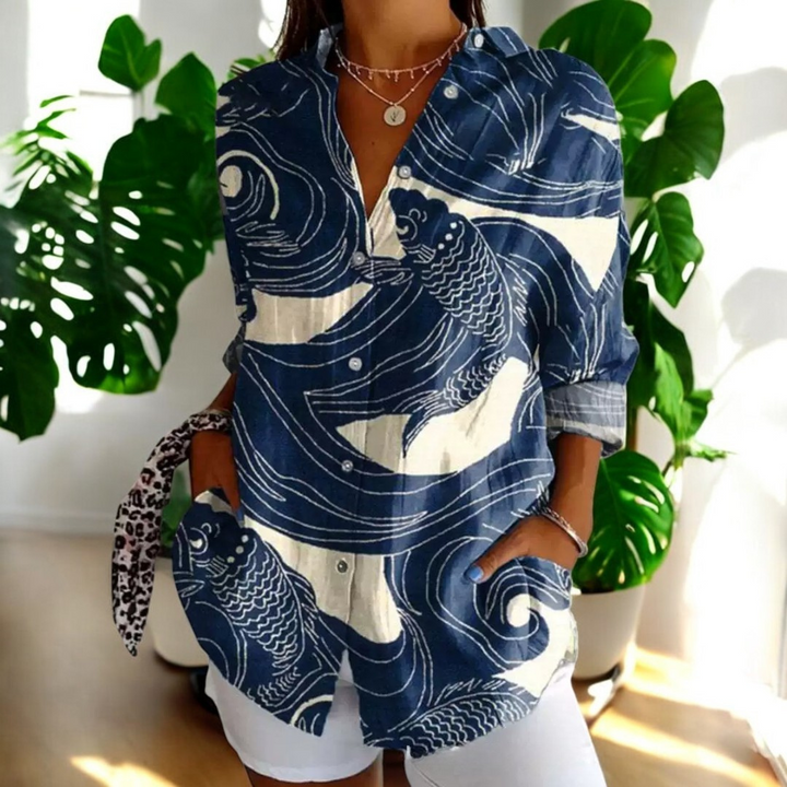 Loujen | Classic Floral Blouse