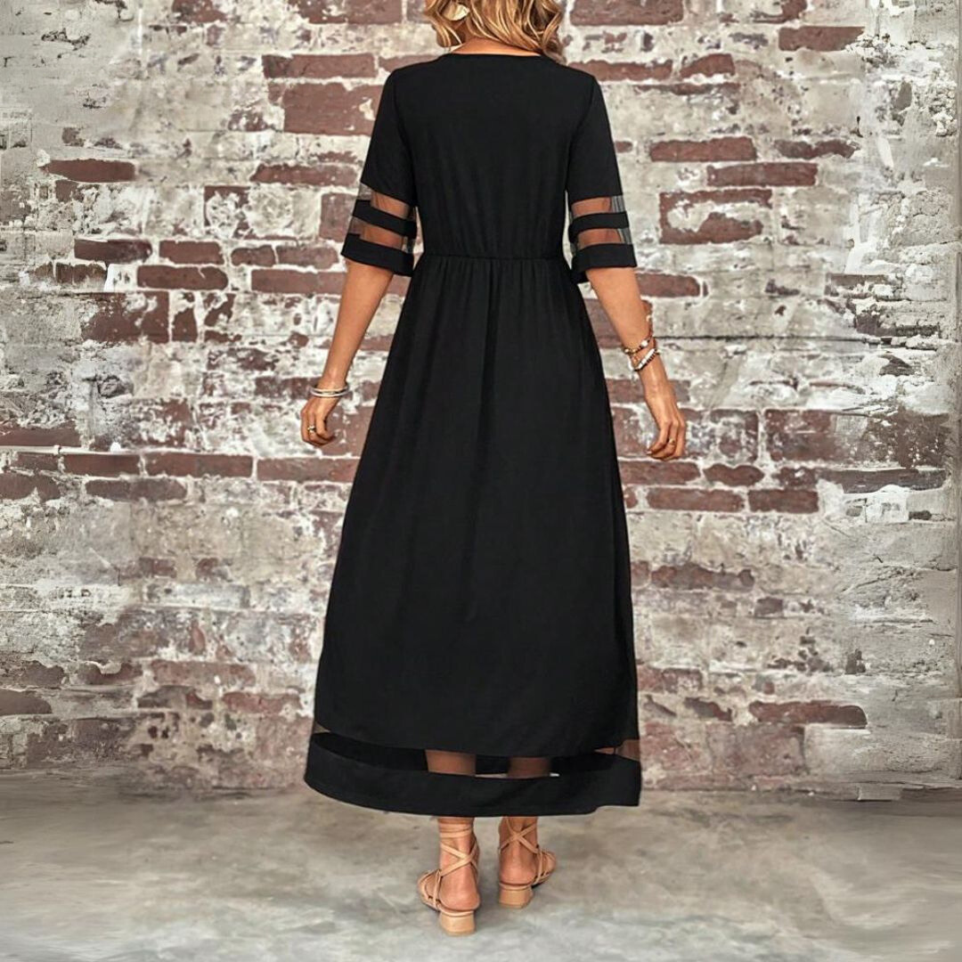 Chloe | Mesh Panel Chic Dress