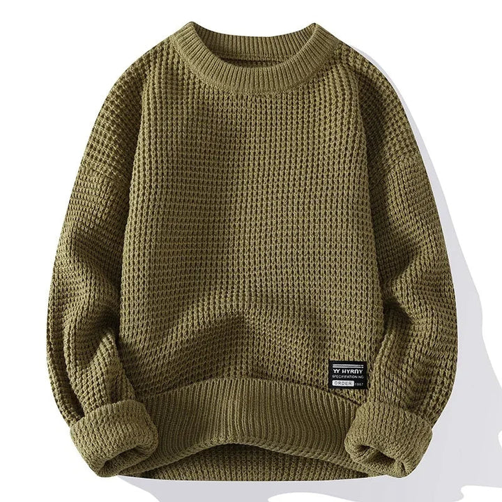 Silas | Premium Textured Honeycomb Knit Sweater