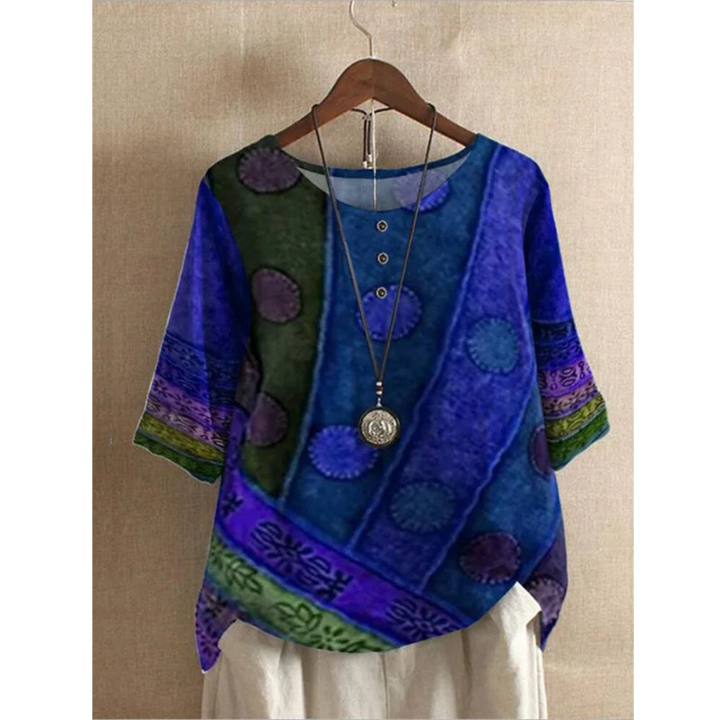 Anya | Colorful Half Sleeve Top
