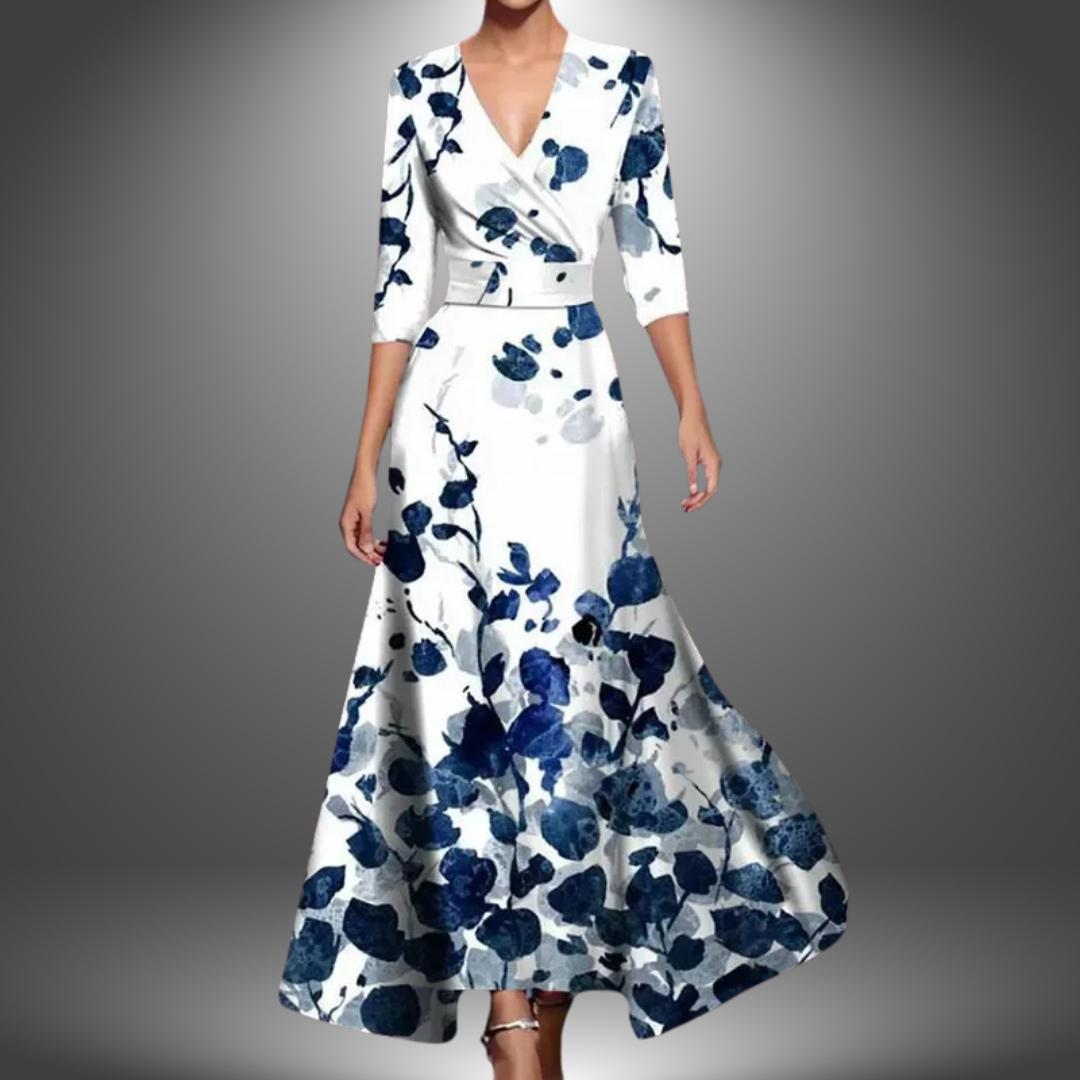 Luchie | Printed Wrap Maxi Dress