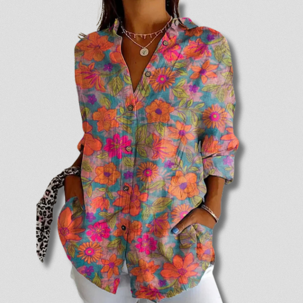 Shanna | Floral Button-Down Shirt