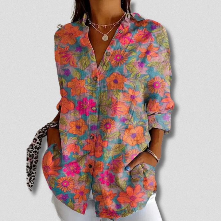 Shanna | Floral Button-Down Shirt