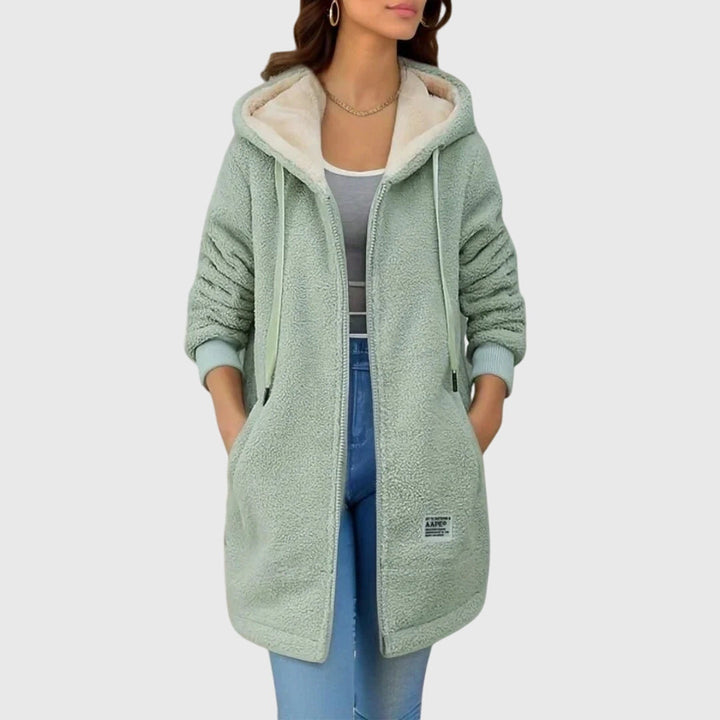 Talia | Cozy Casual Longline Jacket with Hood