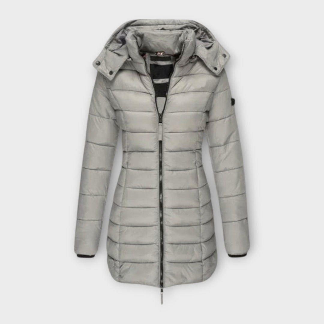 Theda | Lightweight Long Down-Style Puffer Winter Coat