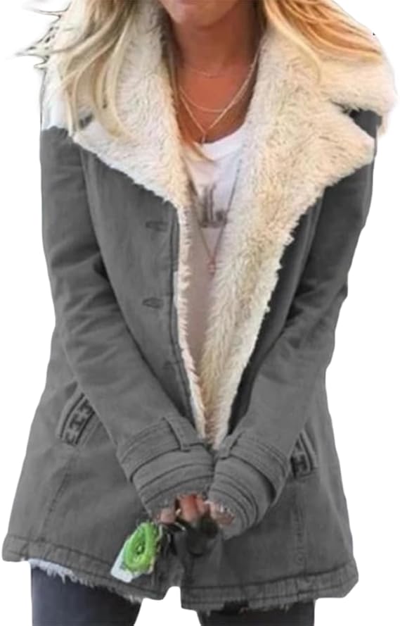 Zayna | Elegant Long Sleeve Warm Winter Coat