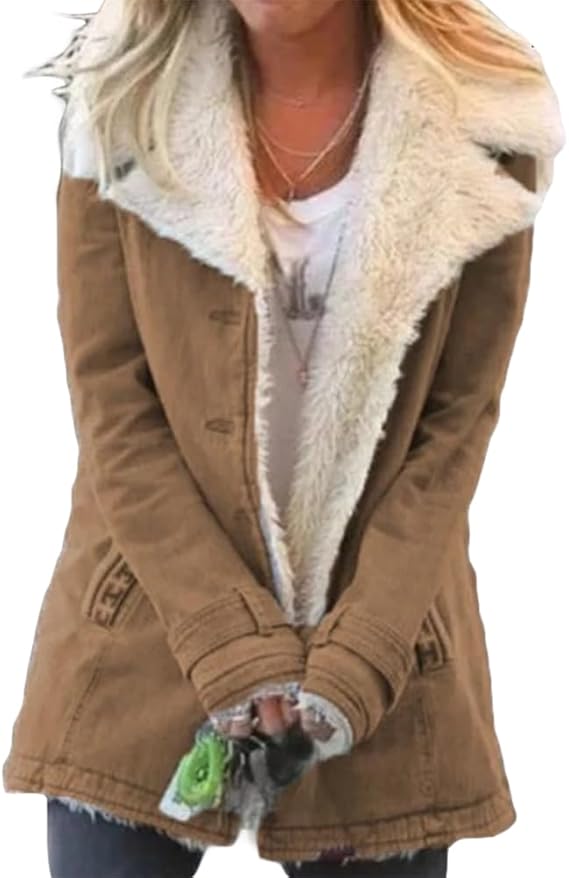 Zayna | Elegant Long Sleeve Warm Winter Coat